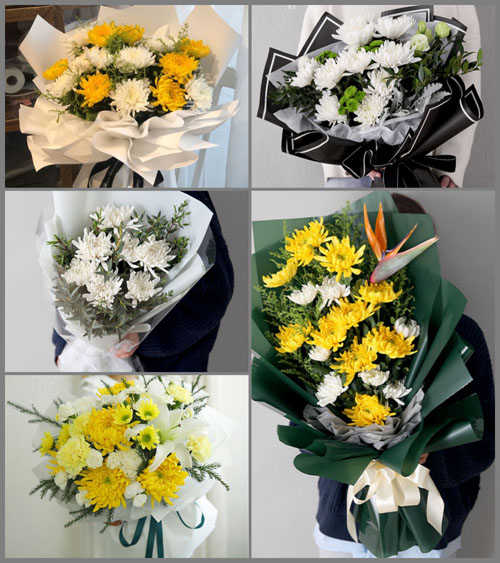 海南白沙县南开乡白事花束代送